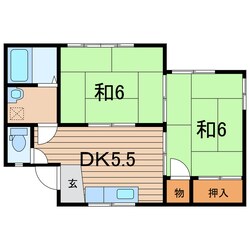 相馬駅 徒歩45分 1階の物件間取画像